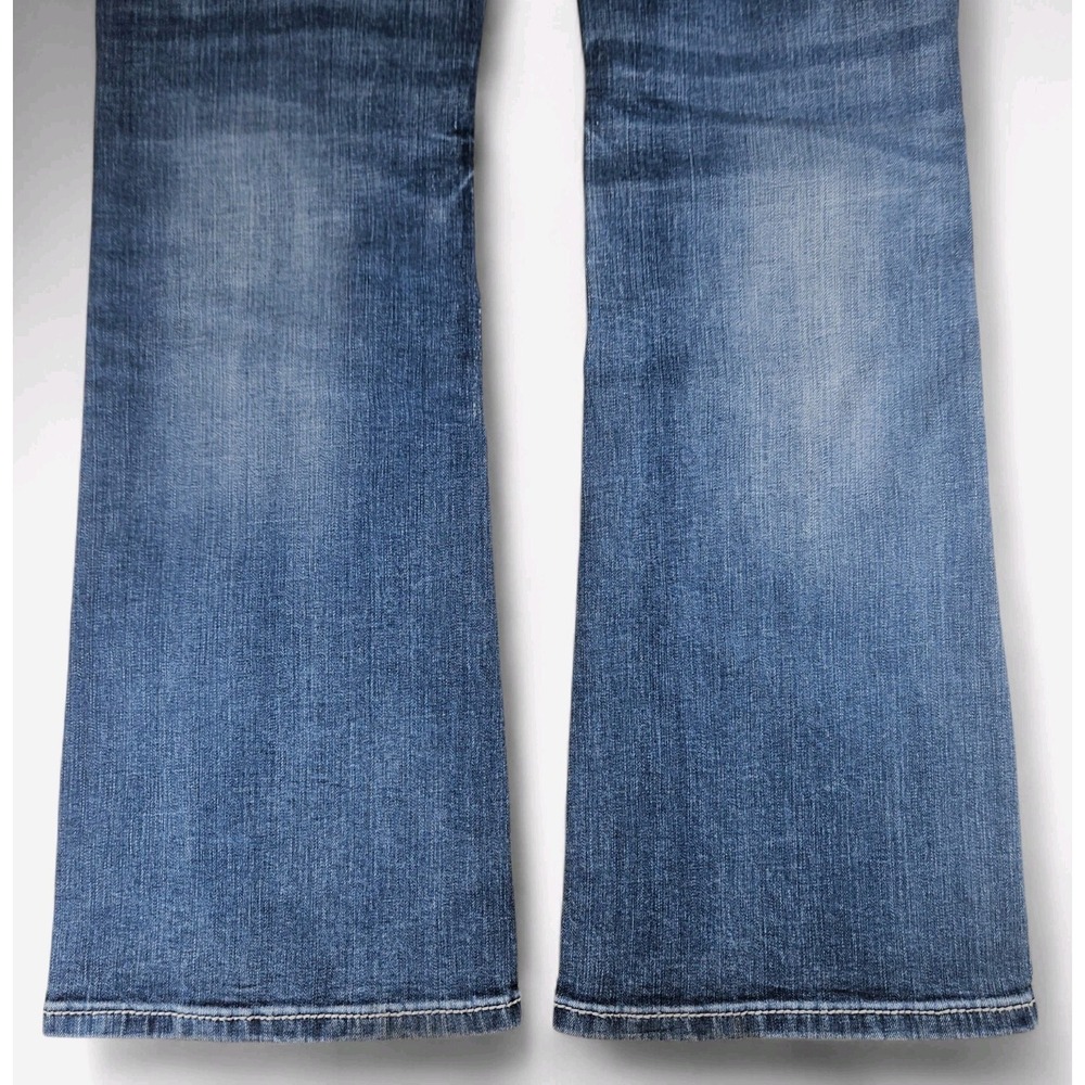 Miss Me Signature Boot Jean 28 Bootcut Angel Wing Pockets Stretchy Inseam 31.5" - Picture 10 of 14